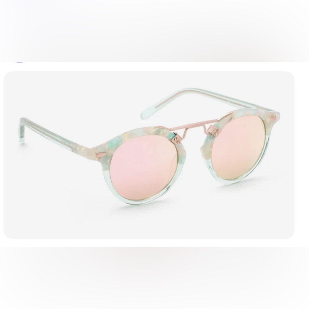 KREWE St Louis Seaglass to Marine Rose Gold Sunglasses